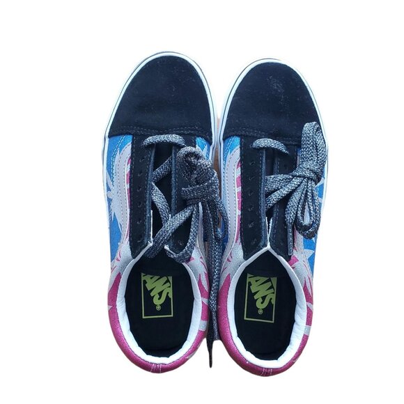 Vans Old Skool womes 6.5/big kids 4.5Y Platform After Dark Summer Leaf/True Whit - Picture 4 of 12